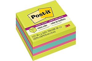 Super Sticky Notes Cube: A Colorful, Convenient Note-Taking Solution