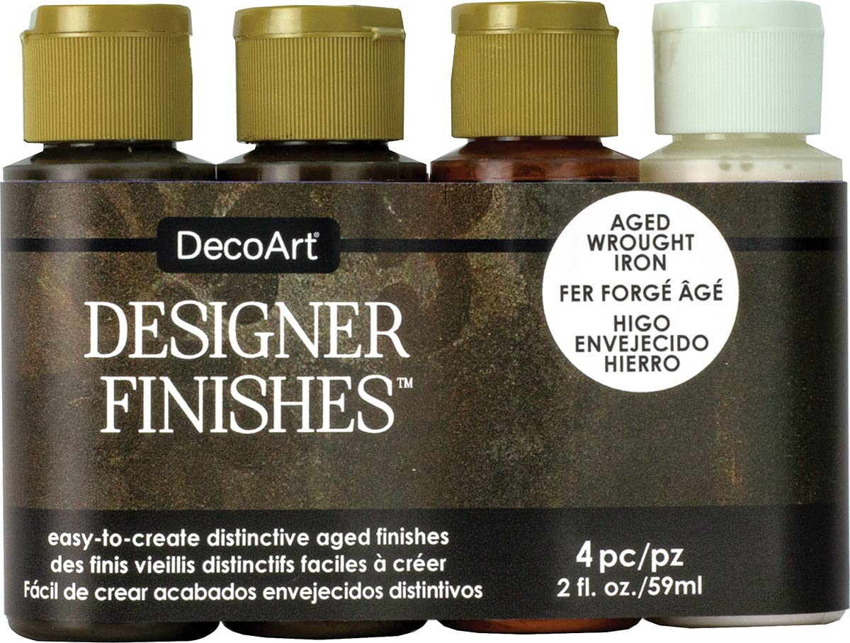Decoart Aged Wrought Iron Designer Series Pack 4/Pkg,