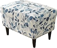 Vista 9 de CRFATOP Funda impresa para silla otomana grande, fundas elásticas para silla otomana rectangular, funda para taburete de almacenamiento, funda