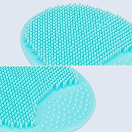 4 Pack Face Scrubber,JEXCULL Soft Silicone Facial Cleansing Brush Face Exfoliator Blackhead Acne Pore Pad Cradle Cap Face Wash Brush for Deep Cleaning Skin Care(Multicolor A)
