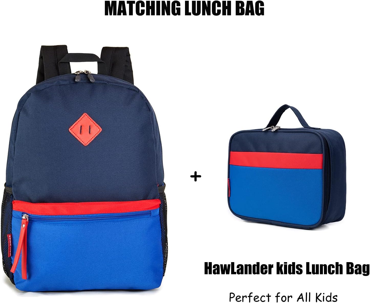 HawLander Little Kids Backpack for Boys Toddler School Bag Fits 3 to 6 years old, 15 inch, Navy Blue: Clothing, Shoes & Jewelry