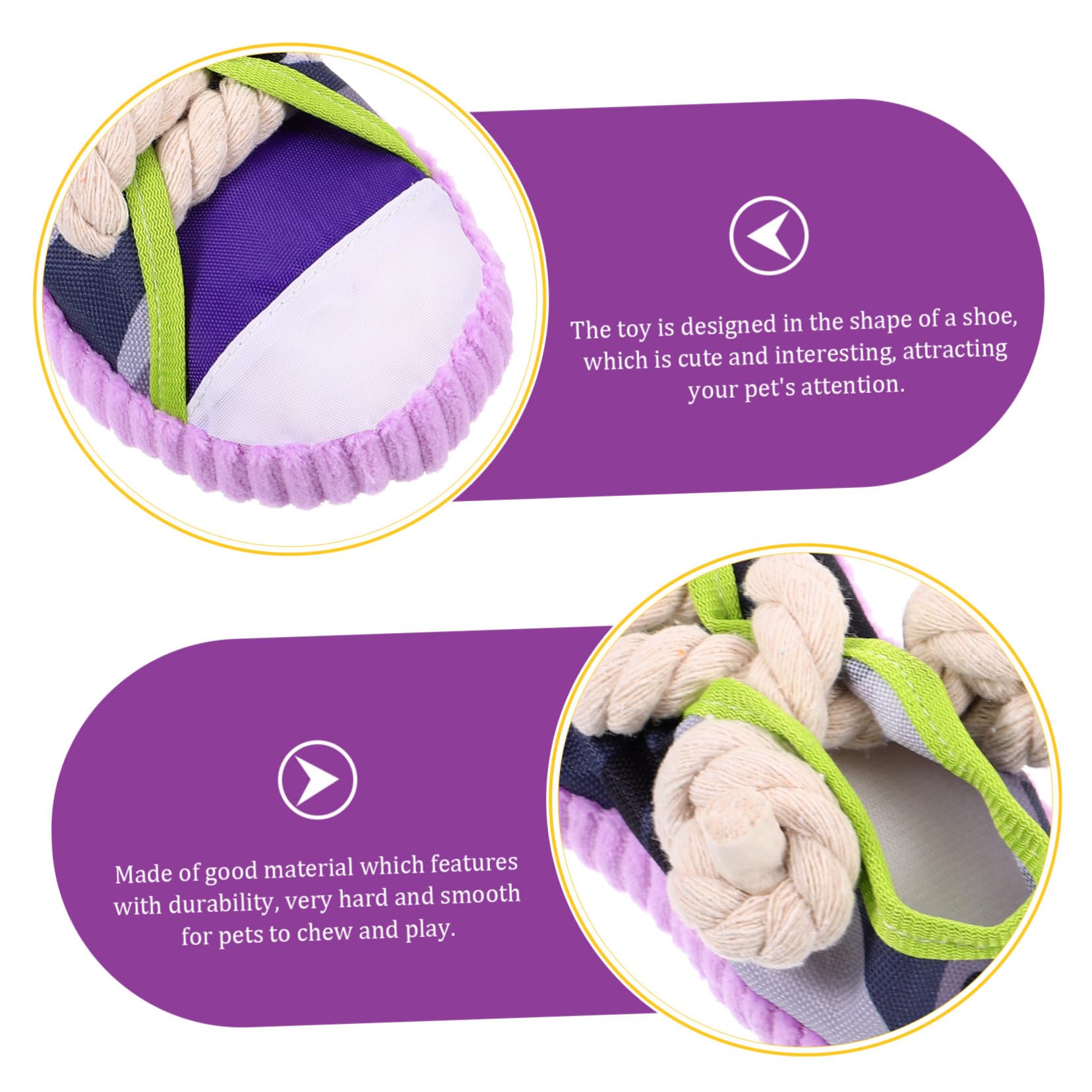 DOITOOL Juguetes para Morder Perros Interactivos Sonido, Tiras de Algodón Resistentes, Tamaño Pequeño, Juguete para Cachorros, Estimulación Dental y Diversión para Mascotas Pequeñas