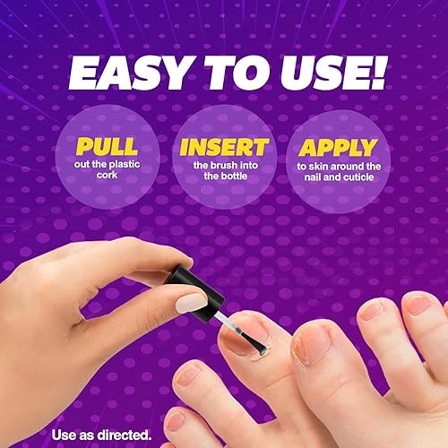 Miniatura 6 de SILKA Líquido antifúngico Max Strength para la salud de las uñas de los pies, con aplicador de cepillo, trata hongos, tiña y pie de atleta, restaura