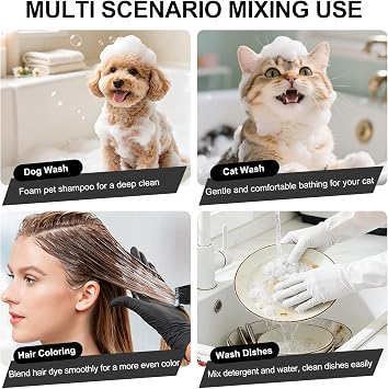 MIGECON Stand Mixer Electric Kitchen Mixer Egg Electric Whisk, Dark Grey