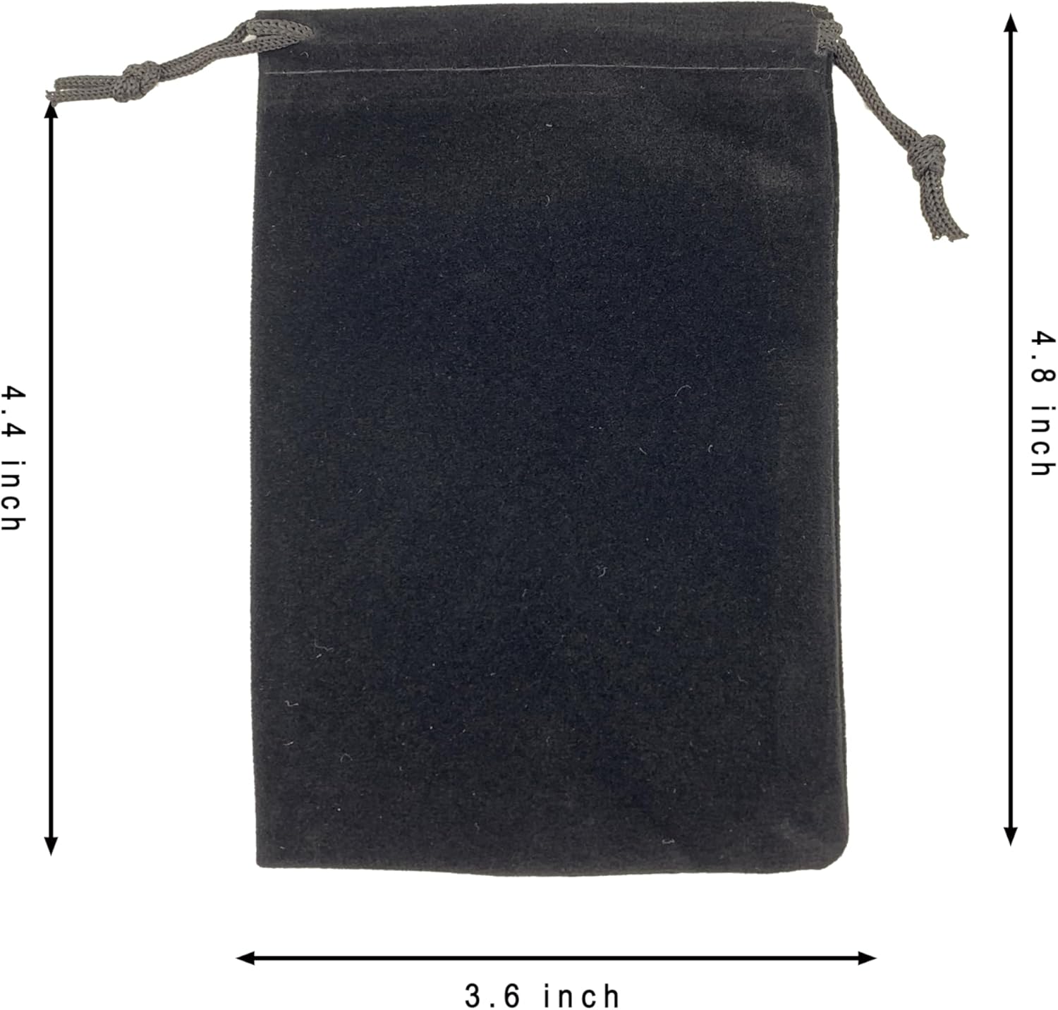 AEAOA Gift Bags, Pack of 25 Pieces 4.8" X 3.6" Velvet Drawstring Jewelry Pouches, for Candy, Pins, Jewelry, Treats, Birthday Party Favors (Black) - Image 2