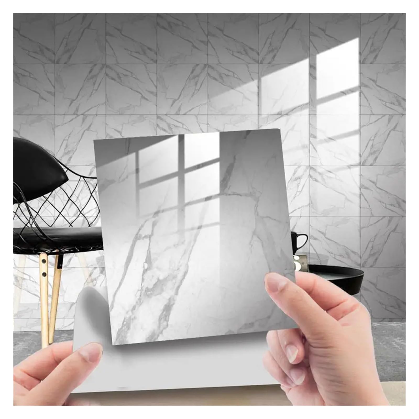 Wall Tile Sticker Tile Stickers 10pcs 15x15cm Waterproof Oilproof Self-Adhesive(Color5)