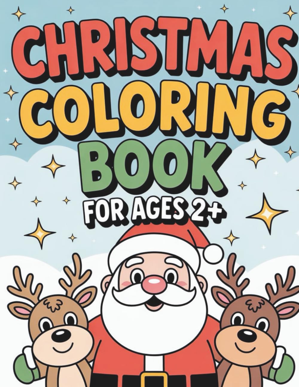 christmas coloring book for toddlers ages 2-5: my first christmas coloring book