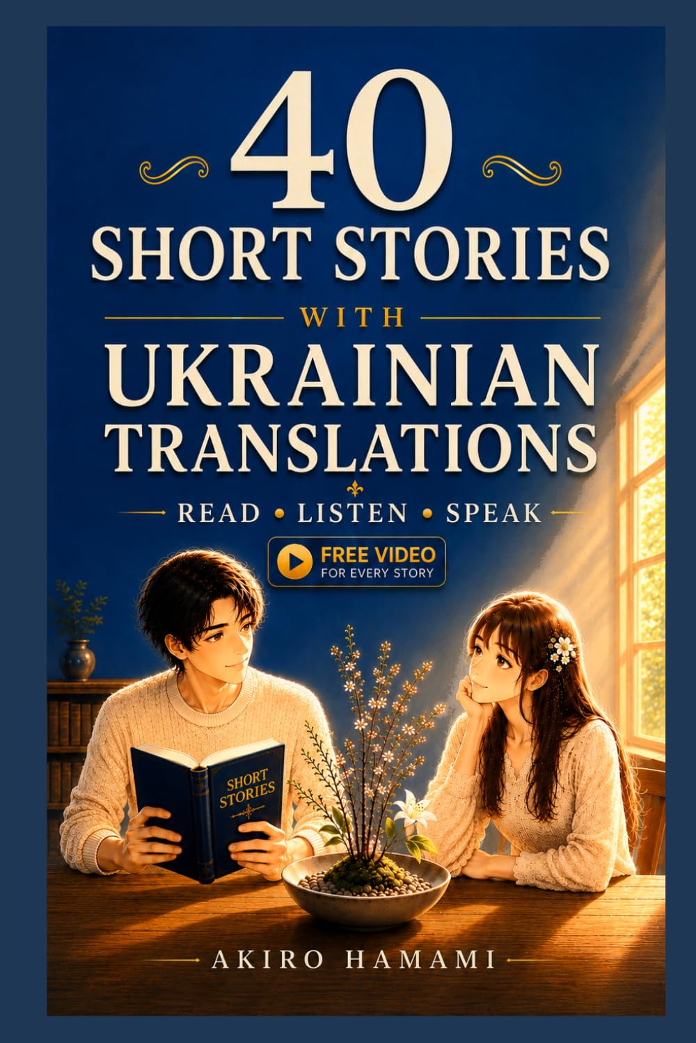 40 English Short Stories for Ukrainian Learners (A2–B1): with Everyday Vocabulary Videos and Built-in Ukrainian Translations