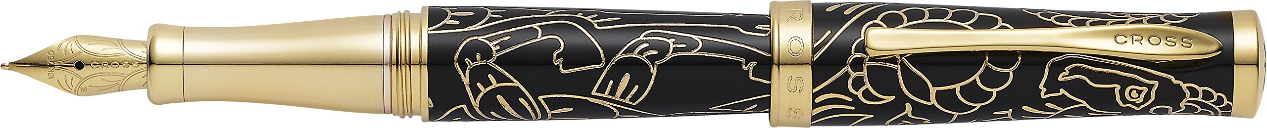 Kreuz Special Edition Jahr der Ziege Lack 23 K Gold Füllfederhalter, Schwarz