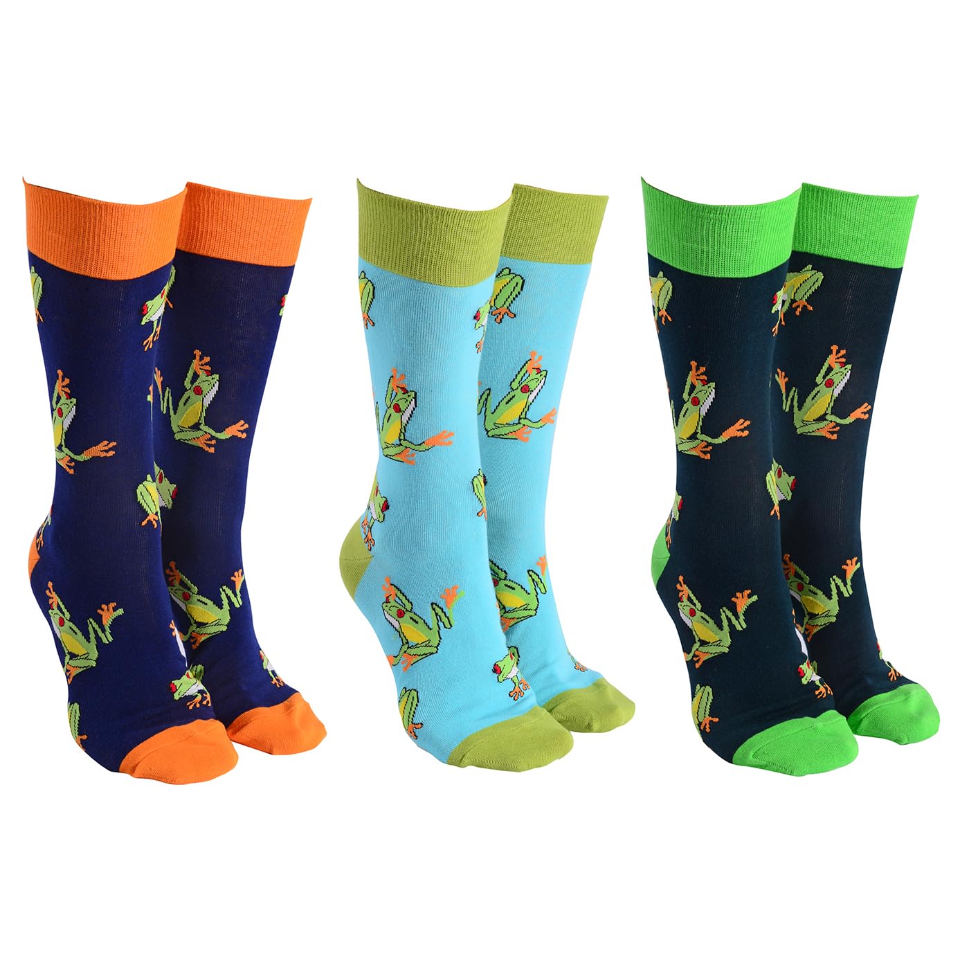 Joe Davies Unisex Frog Sock Society Nature Collection Of Funky And Fun Socks - Bee's, Owls, S, Dragonfly & More! (Uk, Alpha, One Size, Regular, Regular, )
