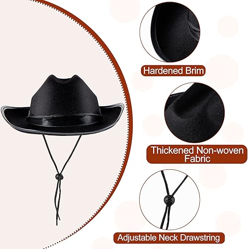 Miniatura 3 de Hercicy Cowboy Hats Kids Toddler Cowgirl Hat for Boys Girls Child Baby Costume Accessories Western Birthday Party Supplies