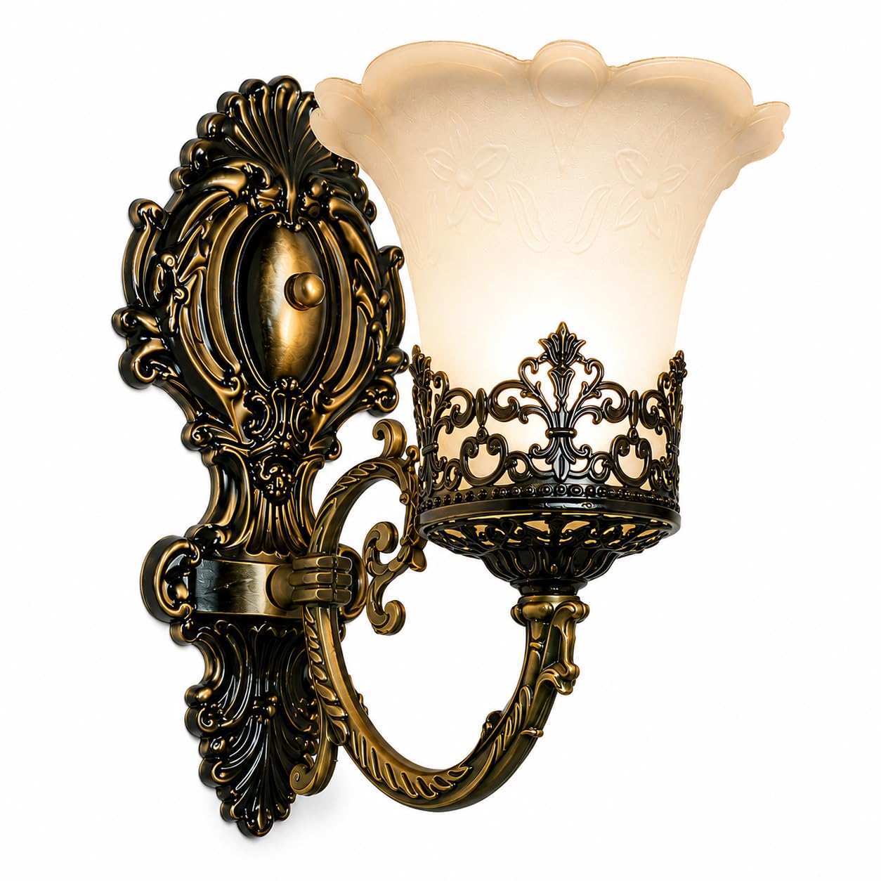 Rihan Metal Antique Designer Imported Wall Light Wall Lamp for Bedroom, Living Room,Kitchen, Bars, Malls, Besides The Bed, Balcony Home Decoration (1112 (Single), Without Bulb)-image-30