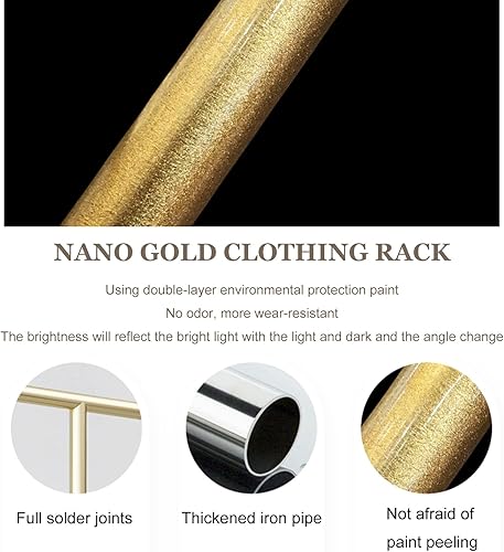 Miniatura 4 de Barra de ropa montada en la pared Barra de ropa Perchero, Percha de almacenamiento de ropa multiusos Soporte de exhibición minorista, Tienda de ropa
