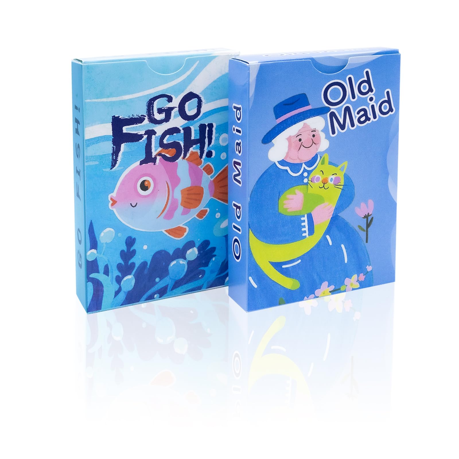 BKBNSJ 2 Decks Old Maid Card Game, Go Fish Card Game, Go Fish Cards, Old Maid Cards, Animal Playing Cards, Family Party Games