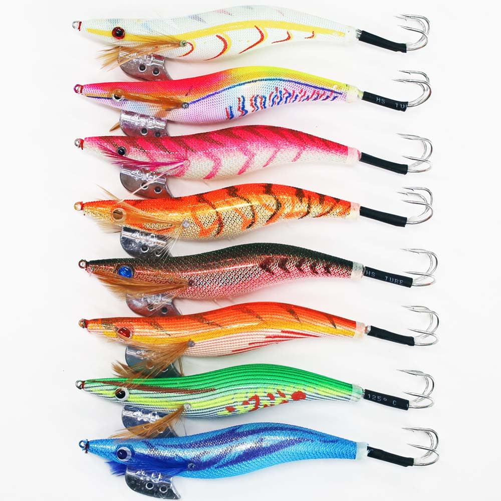 Amazon | 釣り具 蛸 タコ釣り 4.0号 エギ 8色柄 8本 セット  