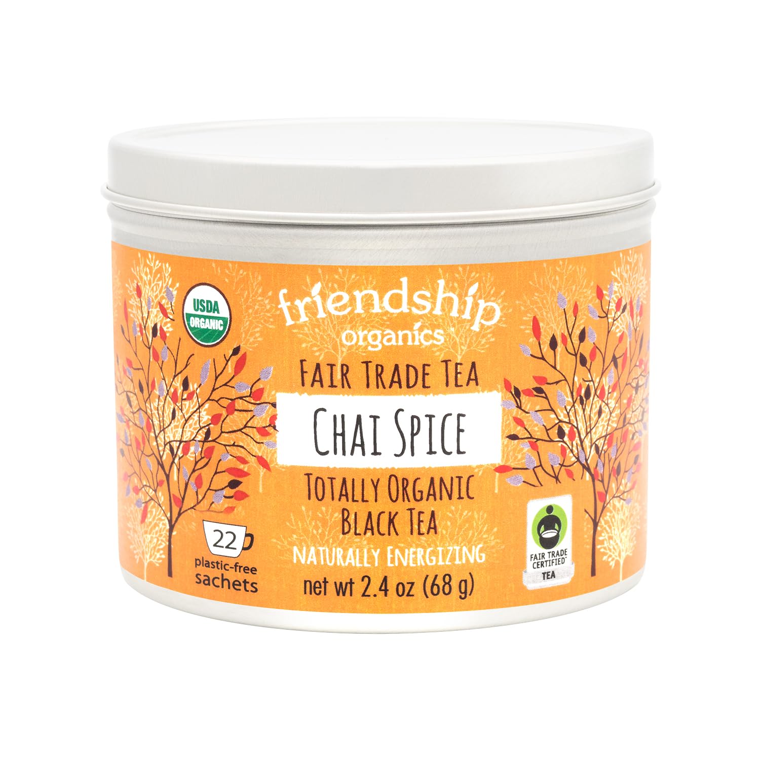 Tazo Tea Friendship Organics Decaf Chai Tea (36 Bags) - Fair Trade