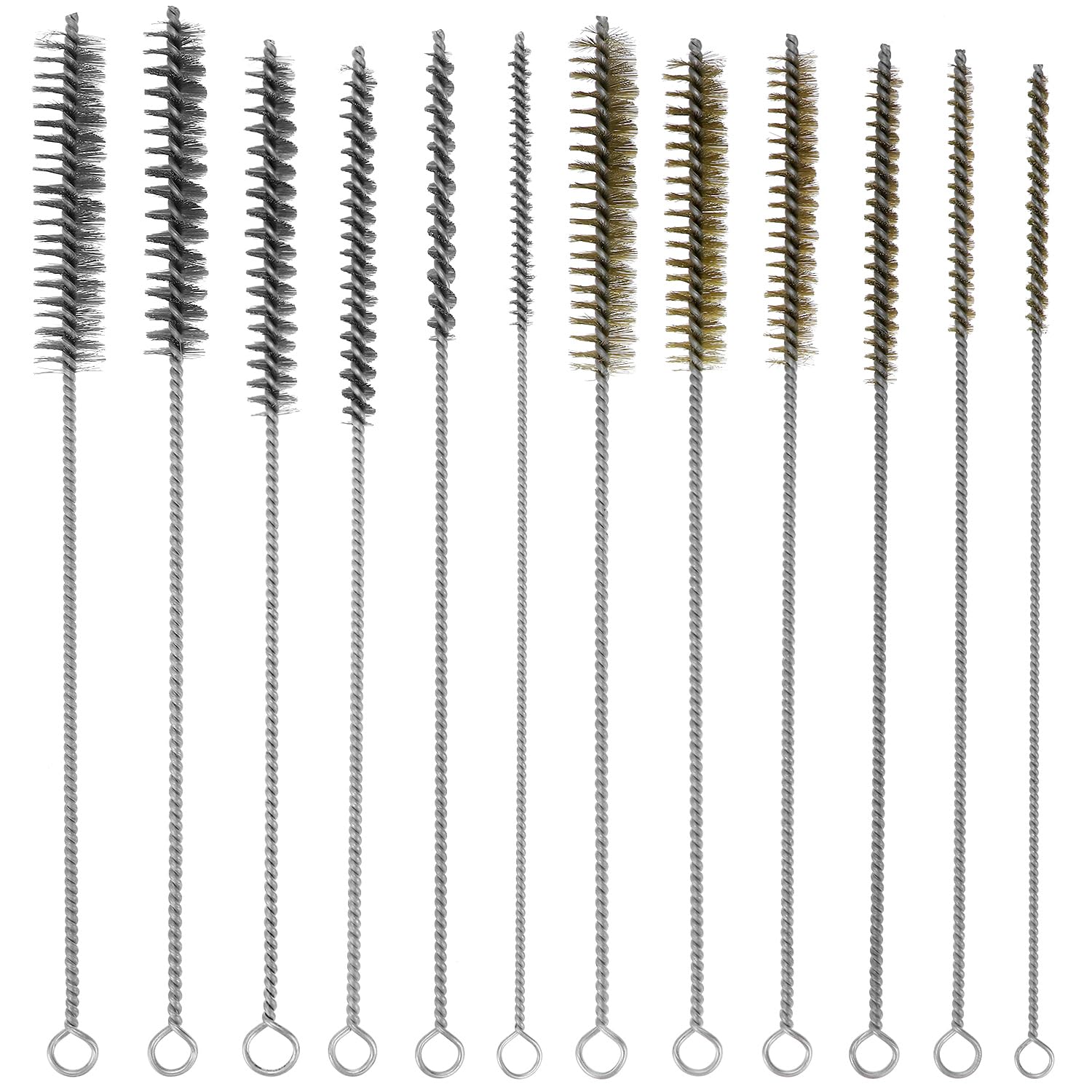 QWORK Wire Brush Set - Stainless Steel Cleaning -1