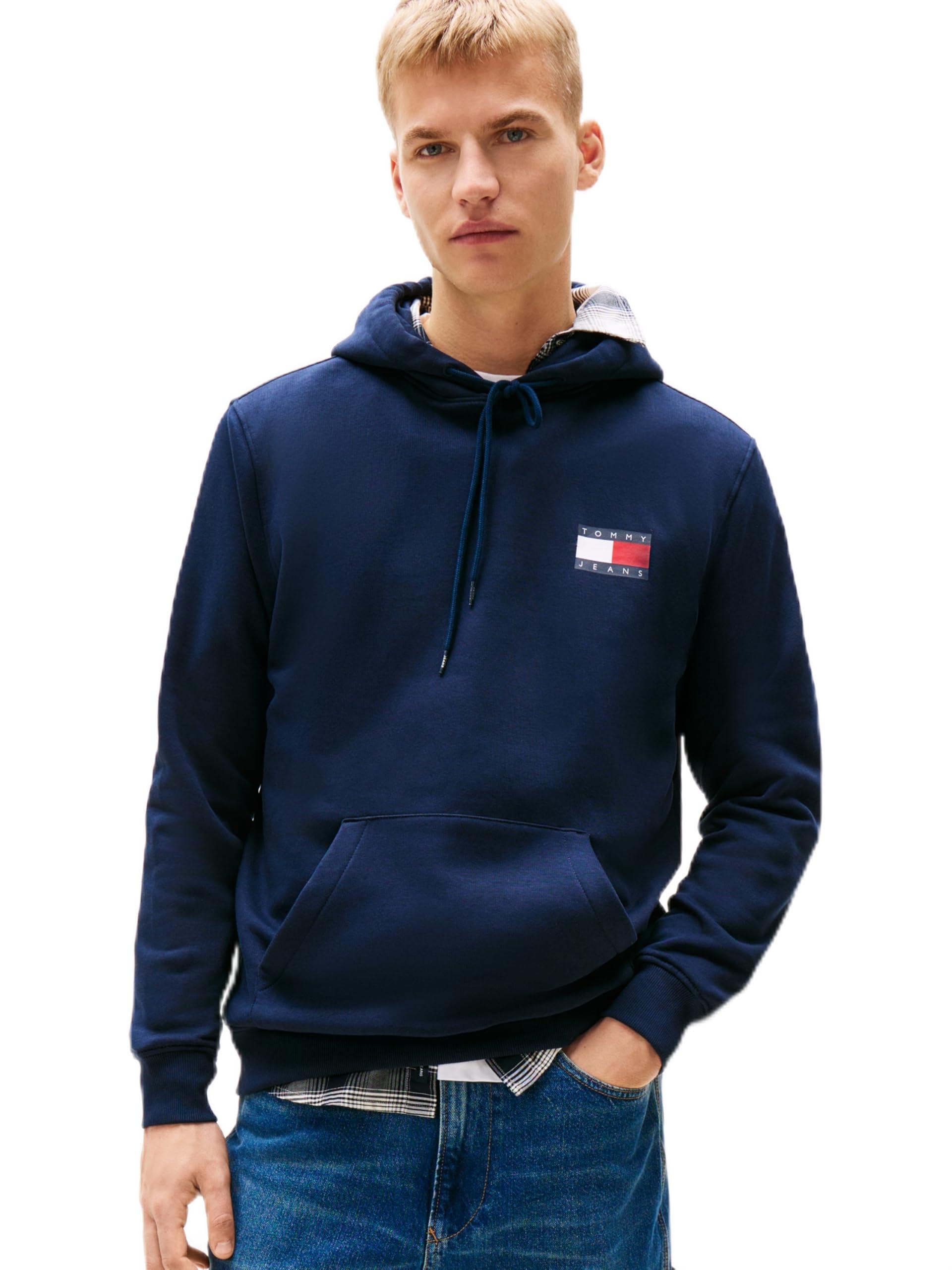 Tommy Hilfiger TJM REG ESSENTIAL FLAG HOOD EXT Sweatshirt Erkek