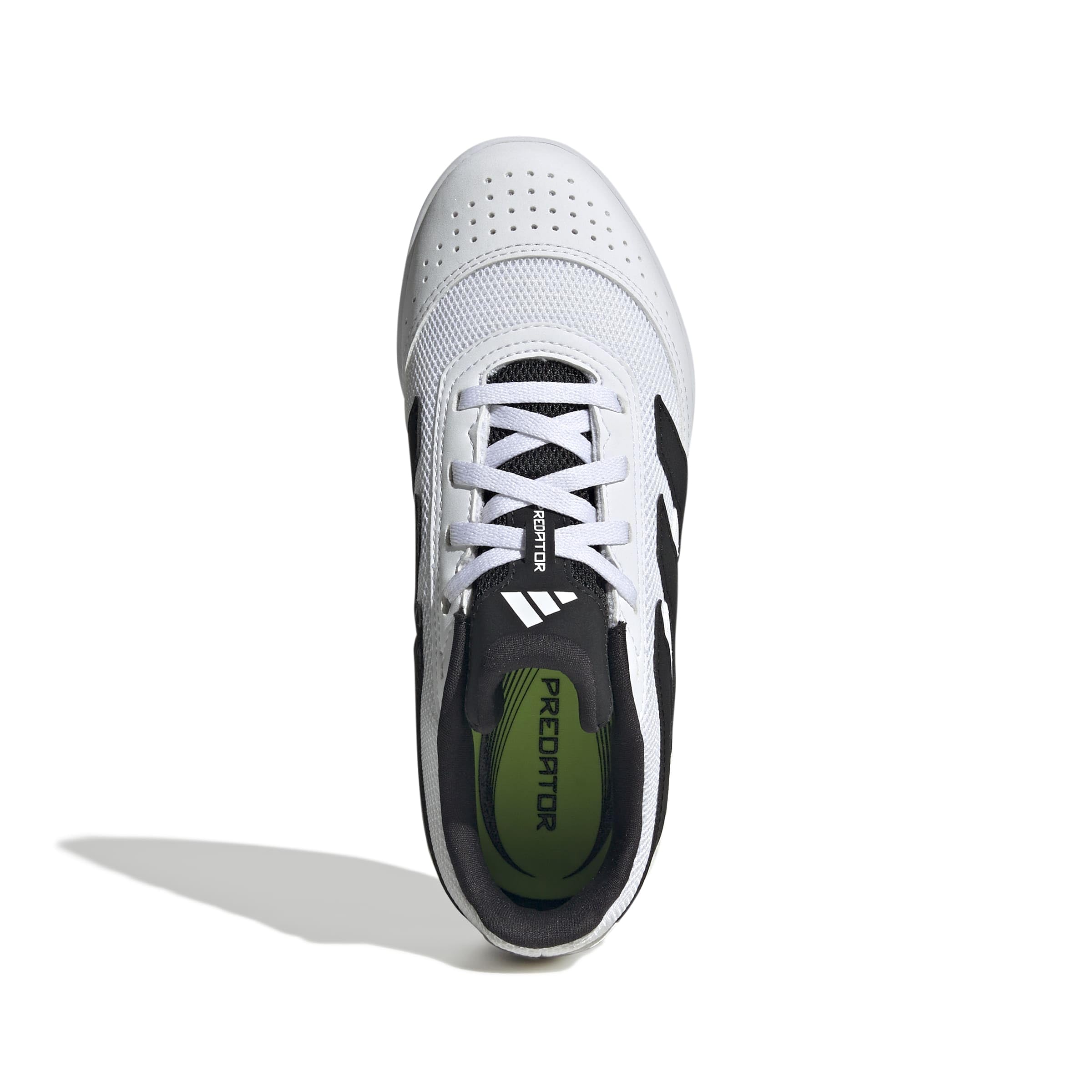adidas Uniseks - dzieci PREDATOR CLUB Indoor Sala Football Boots Kids, Cloud White/Core Black/Lucid Lemon, 38 EU
