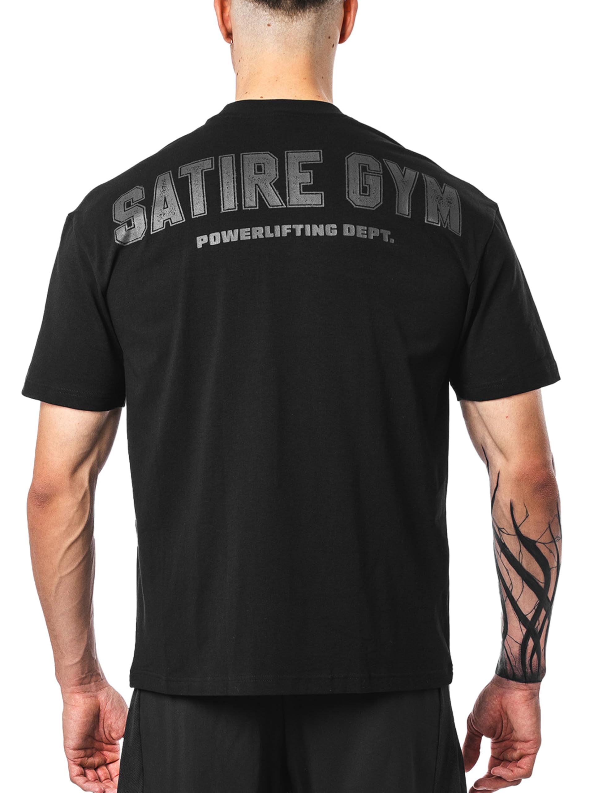 Satire Gym - Pump Cover Gym Shirt Herren Oversize - Sport Shirt Männer für Bodybuilder- Fitness T-Shirt als Pump-Cover Tshirt für Bodybuilding