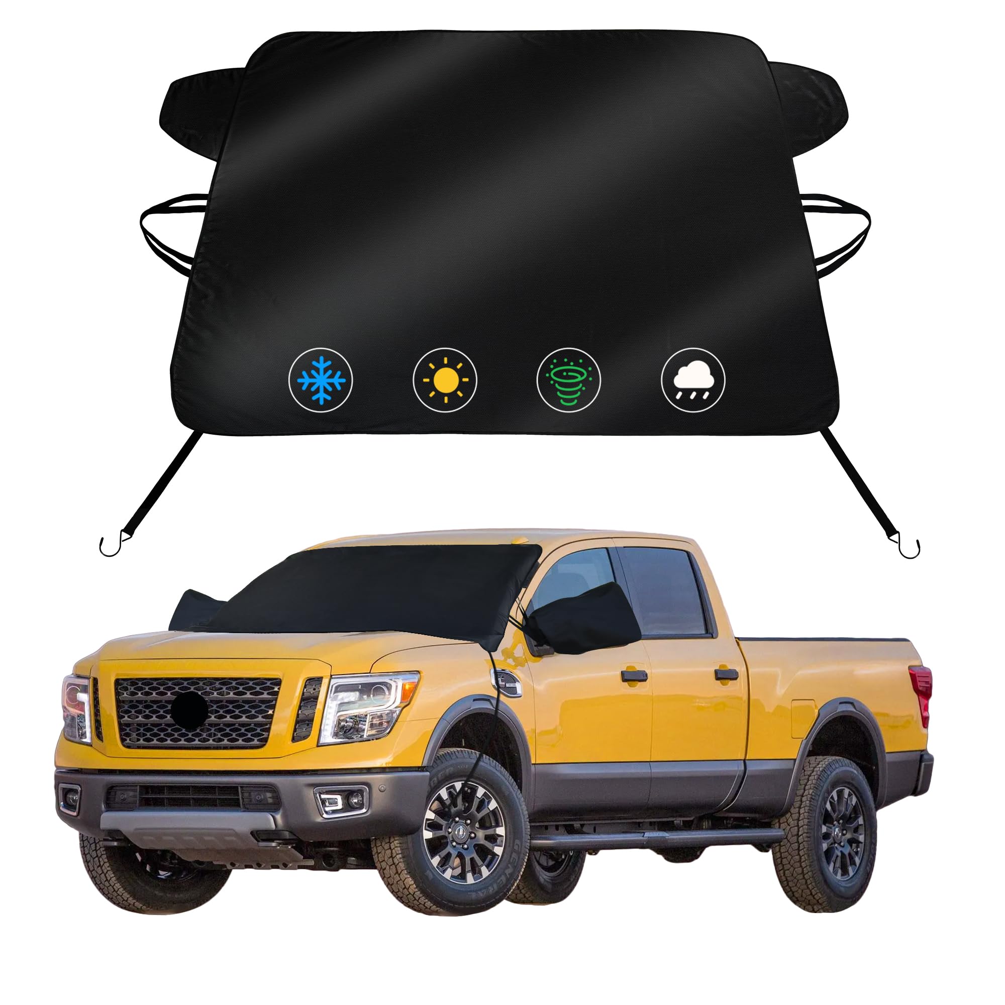 Windshield Cover for Ice &amp; Snow for Nissan Titan 2020-2022 2023 2024