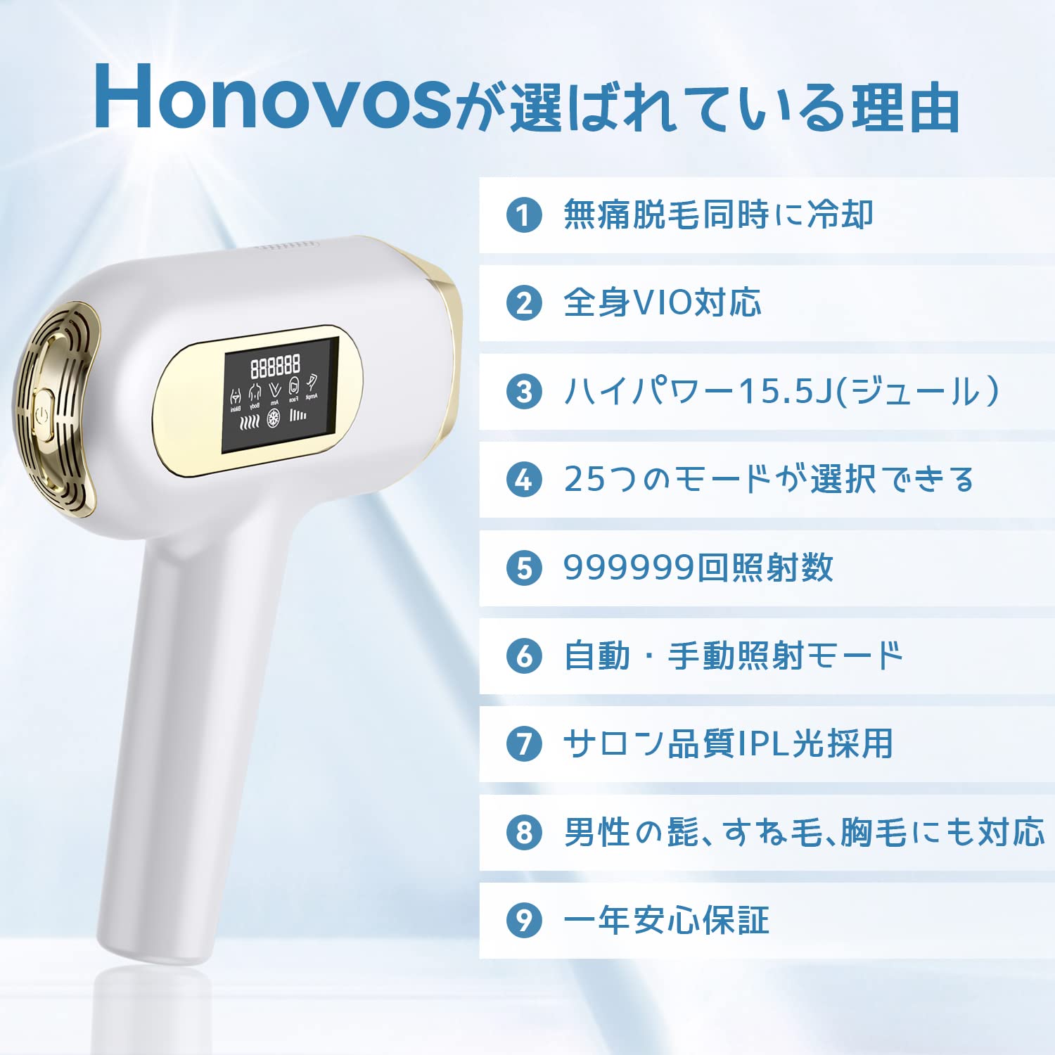 Amazon | 脱毛器 99万回数冷感だつもうき脱毛器レディース IPLだつもう