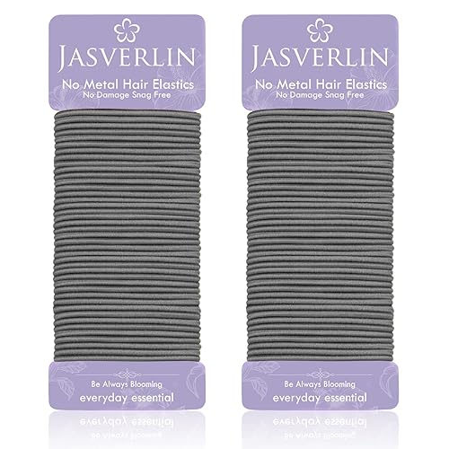 Miniatura 10 de Ligas finas para el cabello, pequeñas bandas elásticas de goma para textura fina y media, soportes para cola de caballo de larga duración