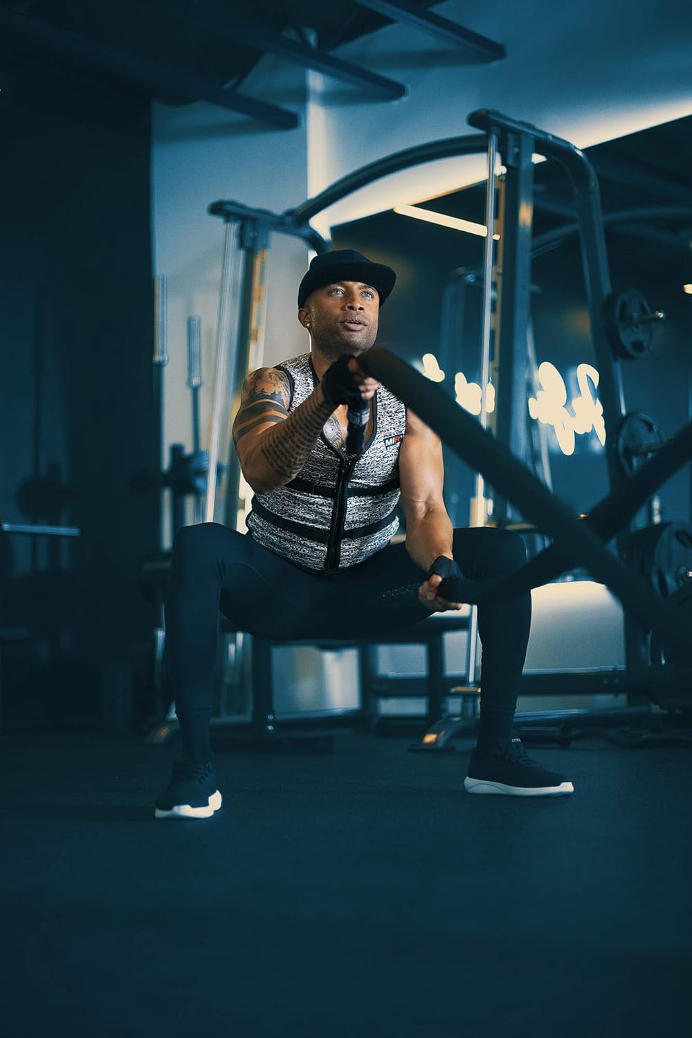 MiR Super Slim Air Flow Weighted Vest 4lbs - 32lbs Workout Vest for Men and Women. Solid Iron Weights. Machine Washable.