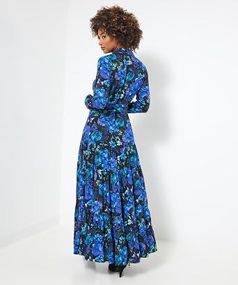 joe browns blue floral dress Joe Browns Lauren Floral Print Maxi Dress - Blue