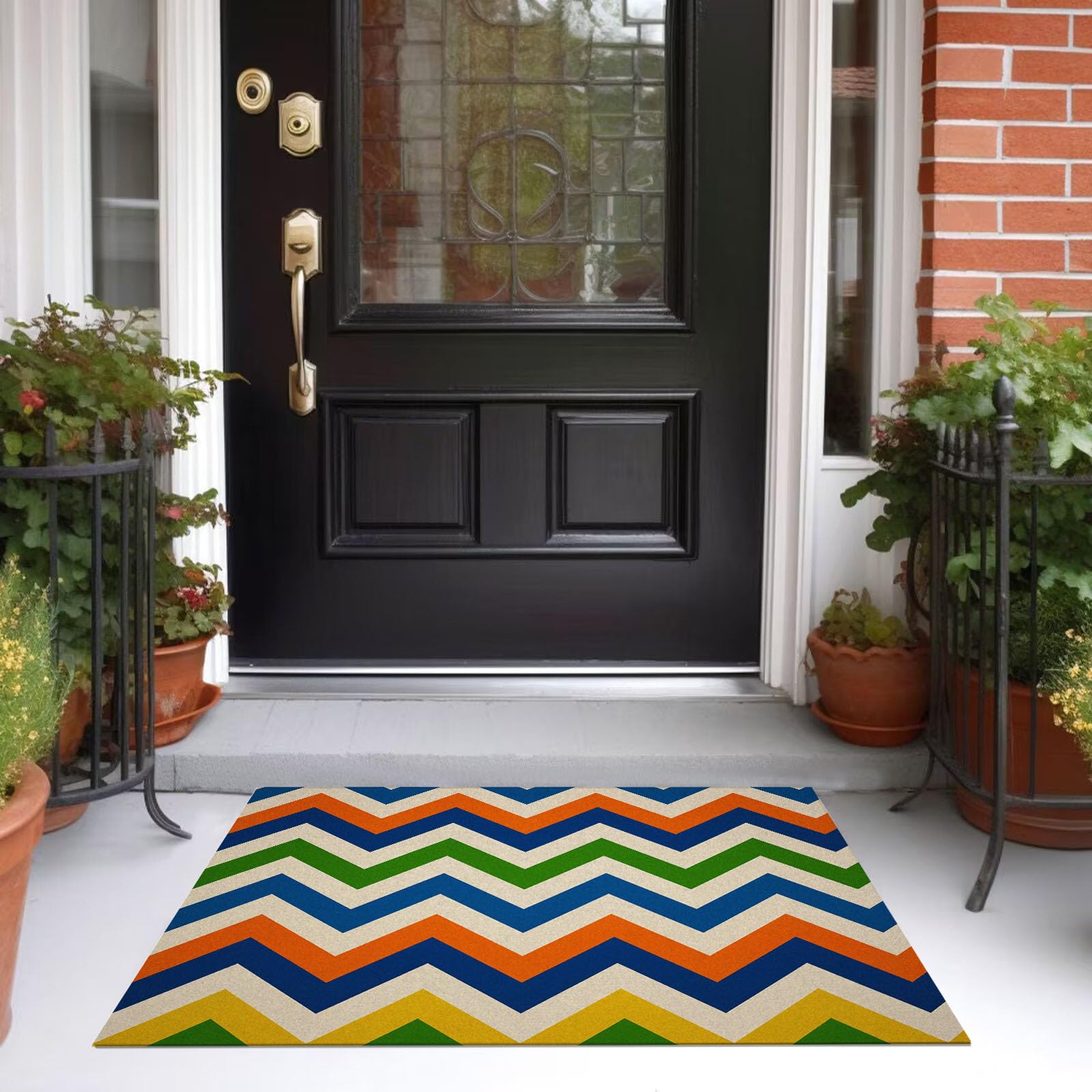 Tapis antidérapant d'entrée intérieur lavable pour un sol toujours propre