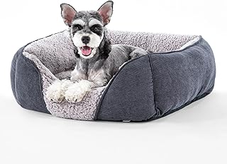 Dog Beds for Small Dogs, Dog Bed Small Size Dog Washable, Orthopedic Dog Bed Indoor, Sofa Bed Soft Sleeping Puppy Dog Beds Breathable Cuddler Pet Bed with Anti-Slip Bottom 20 * 19In
