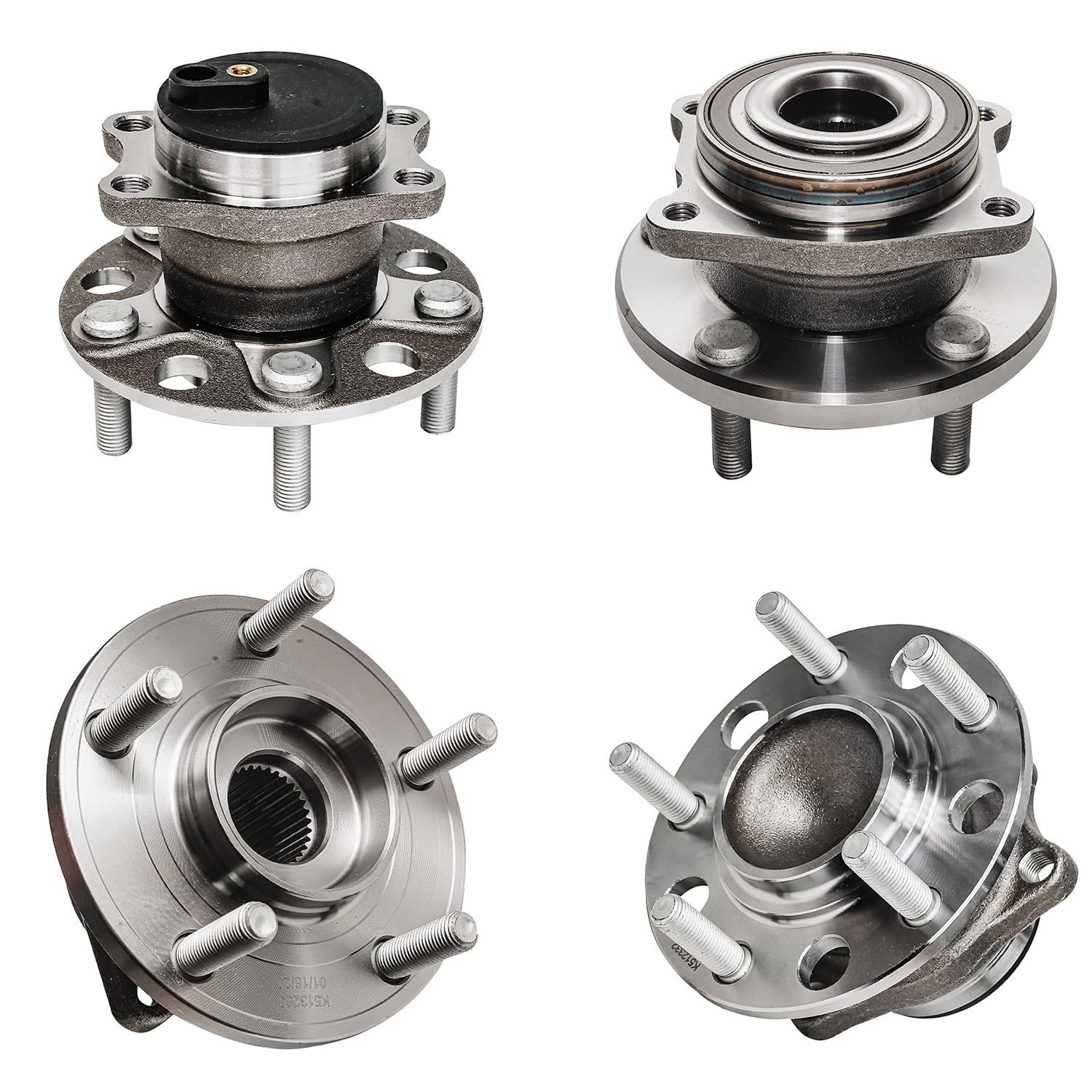 Detroit Axle - FWD Wheel Bearing Hubs Assembly for 2008-2014 Dodge Avenger