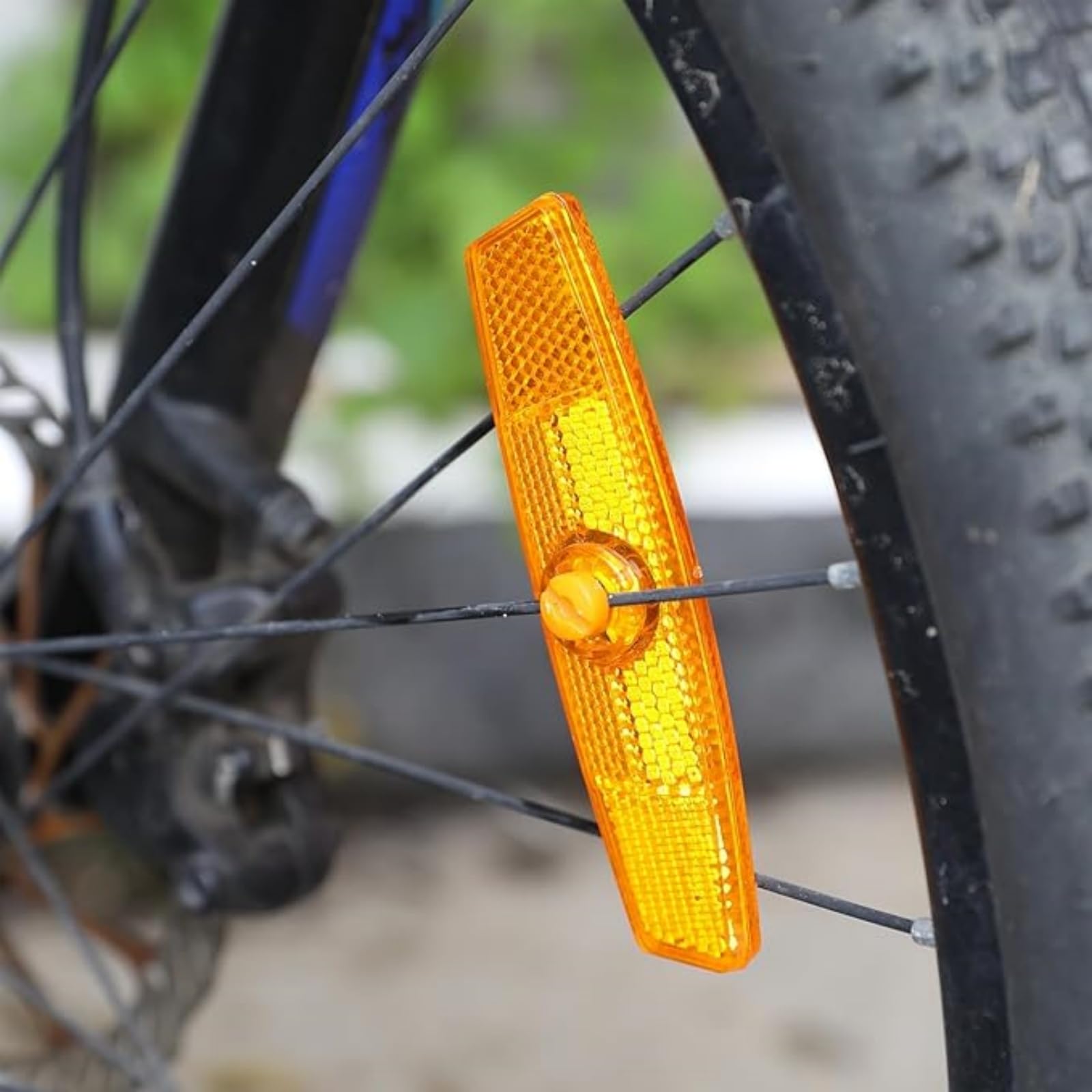 LATRAT 8 Stück Fahrrad Reflektoren Speichenreflektoren Katzenaugen Reflektor Rückstrahler für Mountainbike Rennrad Sicherheit Gelb