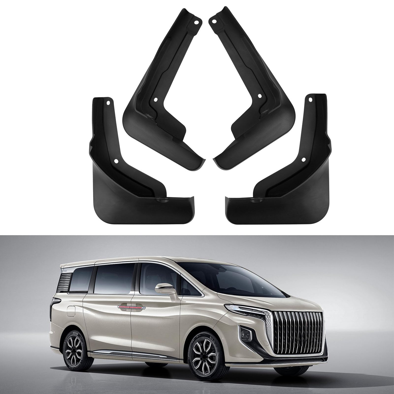 JGQFB Car Mudguards,Compatible with Hong Qi HQ9 2023-2025,Auto Parts