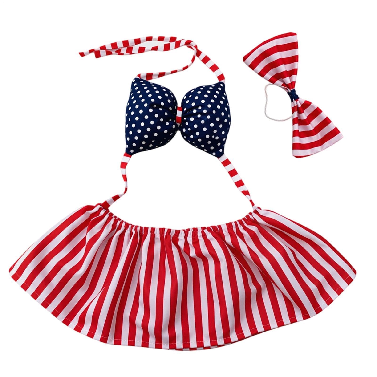 Vêtements d'oie bikini en tissu et nœud déco été de jardin