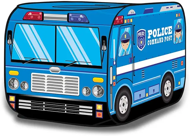 Tienda de campaña policía para niños, carpa infantil interior y exterior