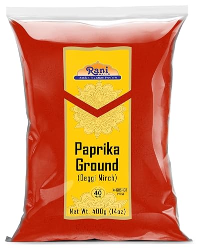 Miniatura 9 de Rani Paprika (Deggi Mirch), polvo de especias molidas de 16 onzas (1 libra), tarro de PET de 16.01oz, totalmente natural, sin sal, vegano, sin