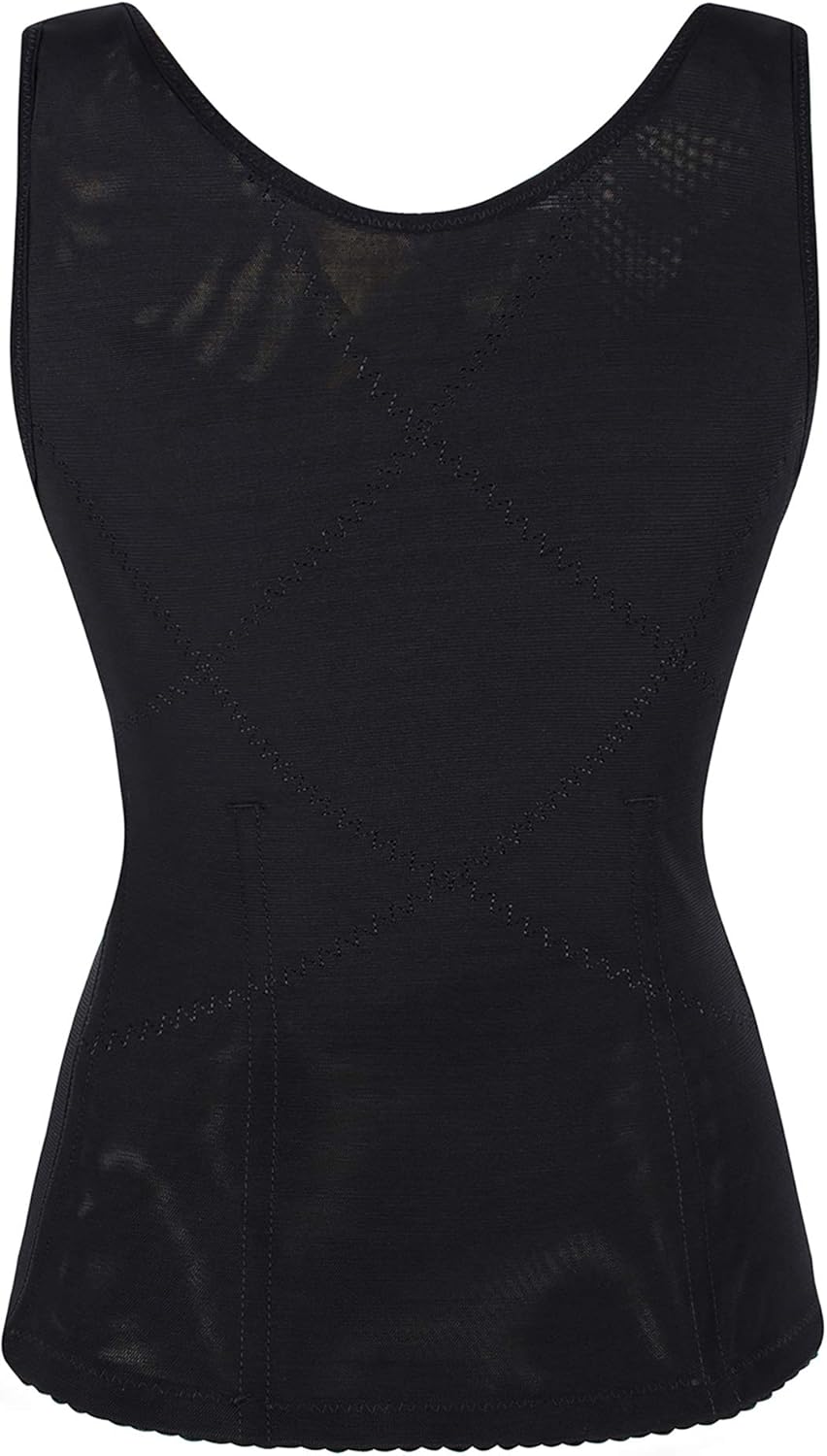 Evanhome Women's Waist Trainer Cincher Underbust Corset Vest Steel Boned Hourglass Body Shaper With Hooks S-4XL - Image 2