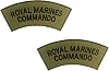 CL Distribution Pair Royal Marines Commando Black on Olive Green Shoulders FlashesTitles
