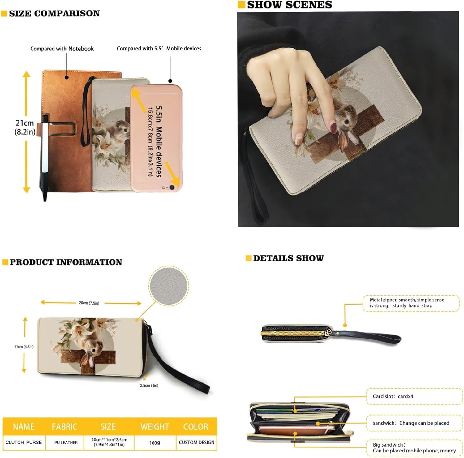 Womens Wallet and Purse Set Tote Bag Hobo Shoulder Handbag with Matching Purse Pu Leather Top Handle Handbag - Image 4