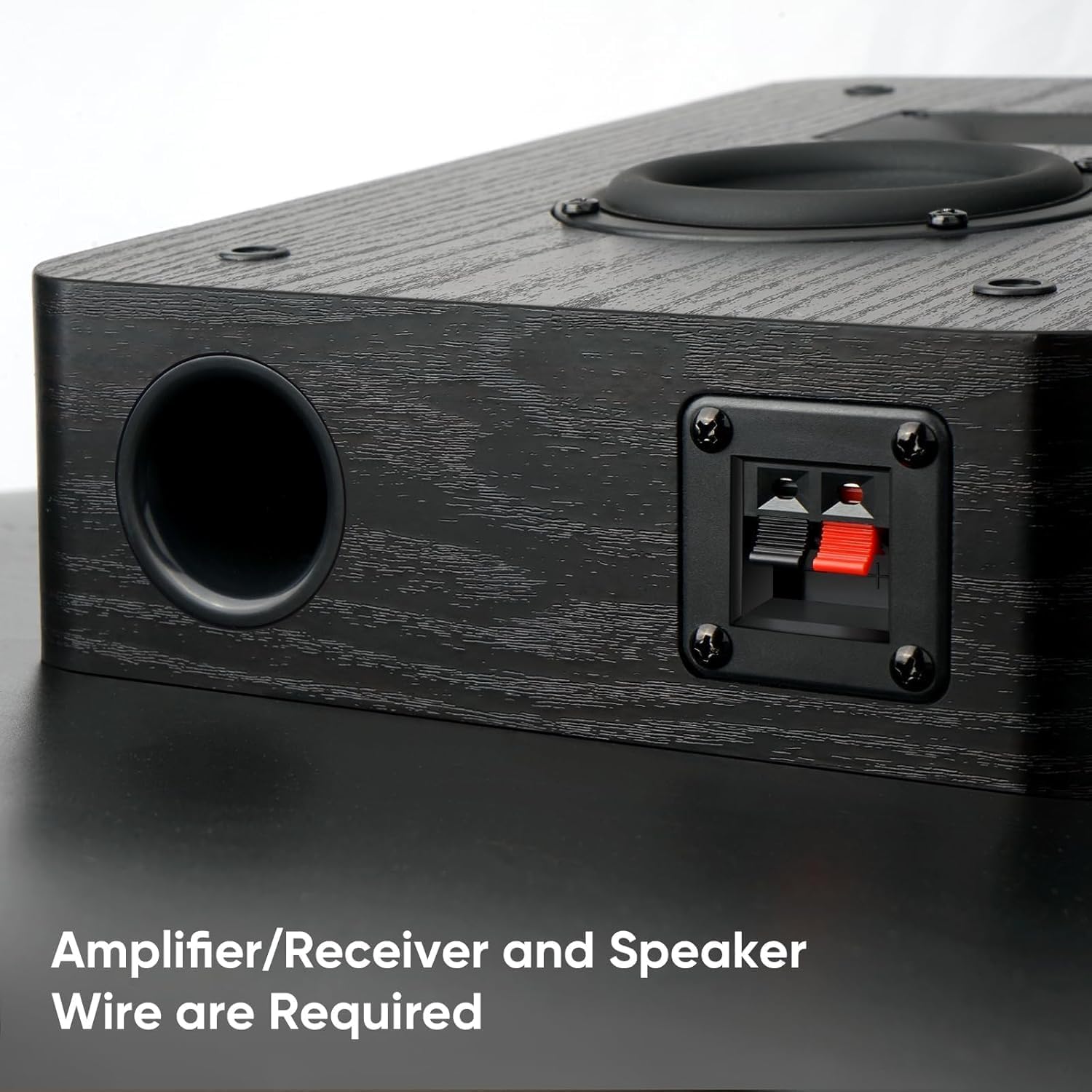 Saiyin Slim Wall Speakers (Pair),Wall Mount Surround Speakers,4 Ohms,3.5-Inch Woofer with Horn Tweeter, Home Theater Speaker for Living Room,Office,Kitchen - Image 2