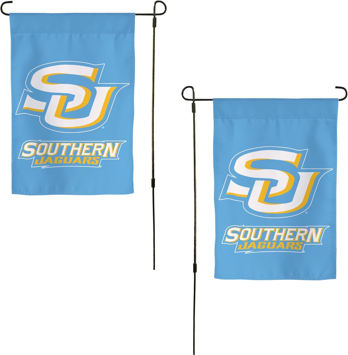 Desert Cactus Southern University SU Garden Flag – 19 x 12 inch Southern Jaguars Banner, For Outdoor Display and Events (Design A)