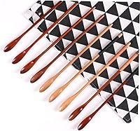 Vista 3 de Juego de cucharas agitadoras de miel para café, té y miel, cucharas de madera para mezclar suavemente