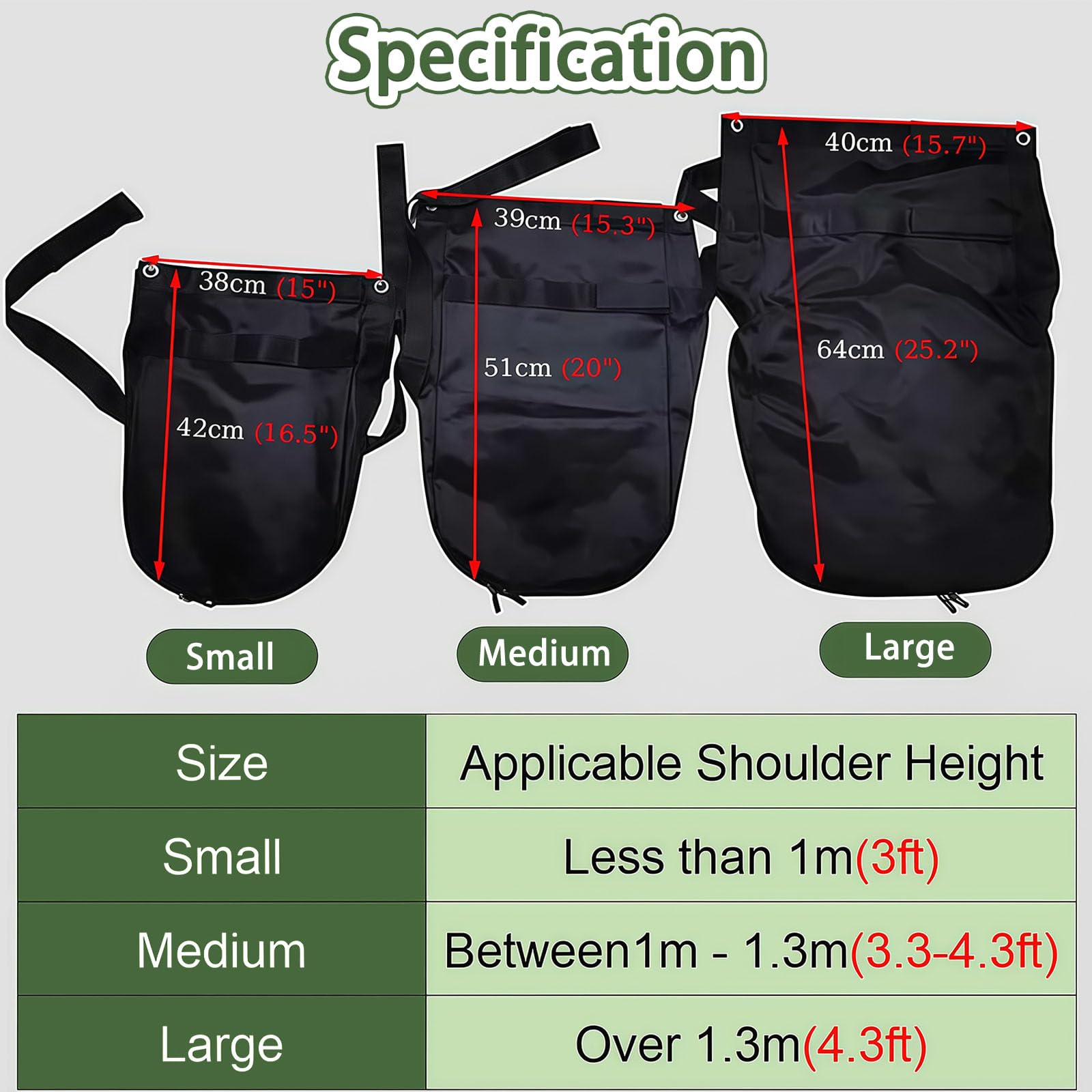 Bolsa de estiércol de caballo, bolsa de recogida de estiércol duradera y reutilizable con accesorio, portátil para equitación, parque y uso urbano, fácil de limpiar