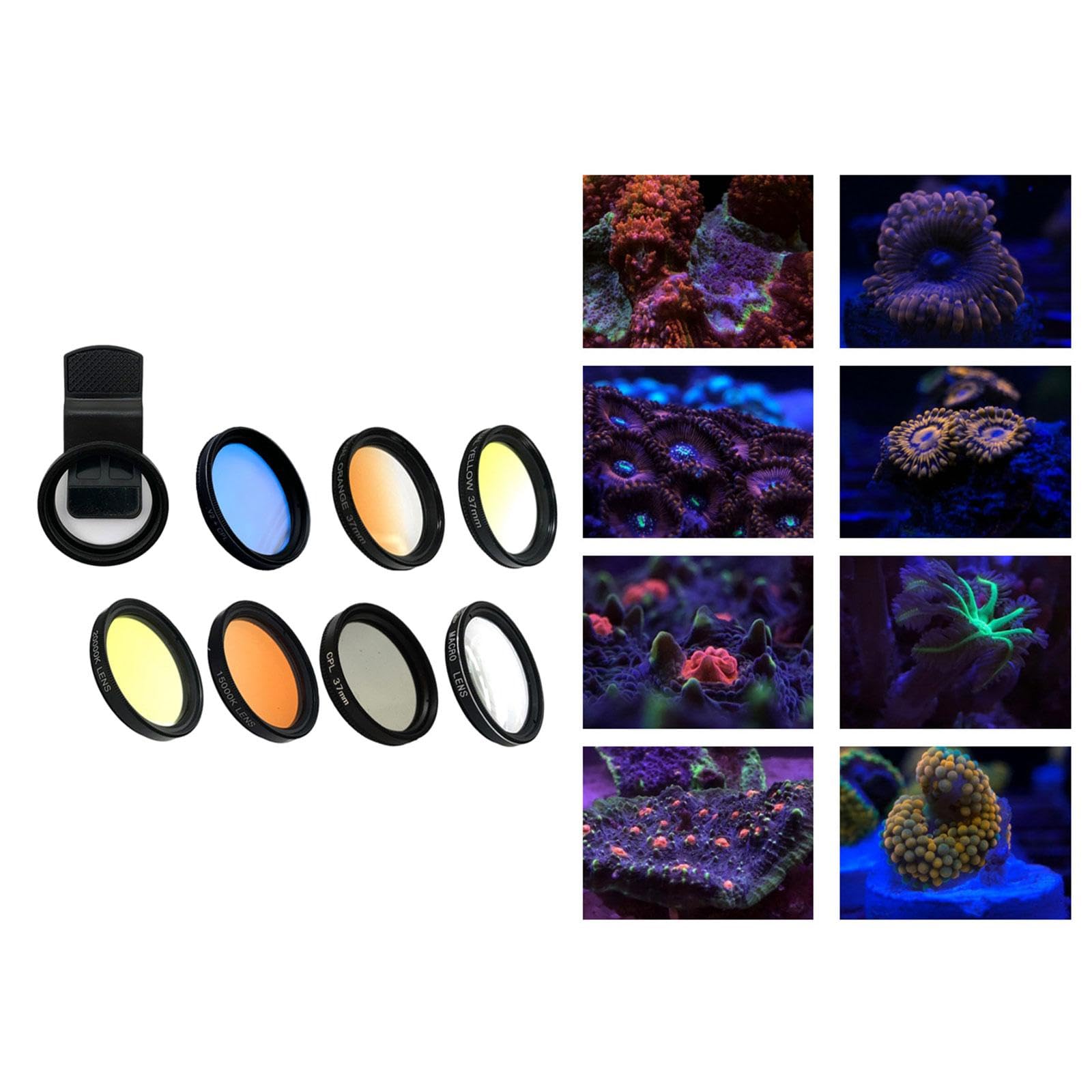 Kit di Lenti Graduate per Fotocamera del Telefono con Clip Coral Lens