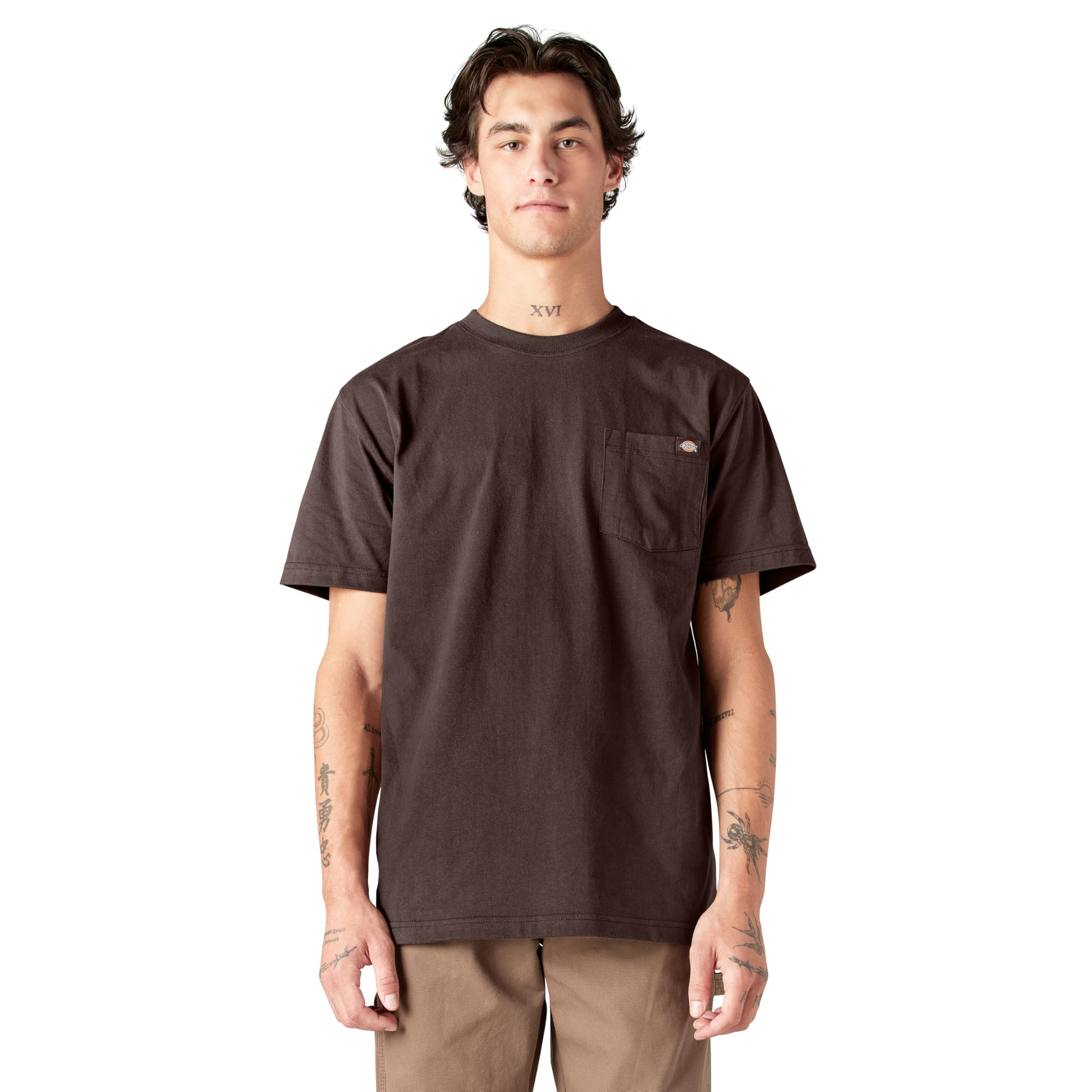 Men's Big & Tall Heavyweight Crew Neck Short Sleeve Tee Big-Tall