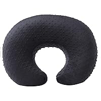 Vista 1 de Funda de almohada de lactancia, funda de almohada para lactancia materna, se adapta perfectamente a la almohada de lactancia para bebés niños y Negro