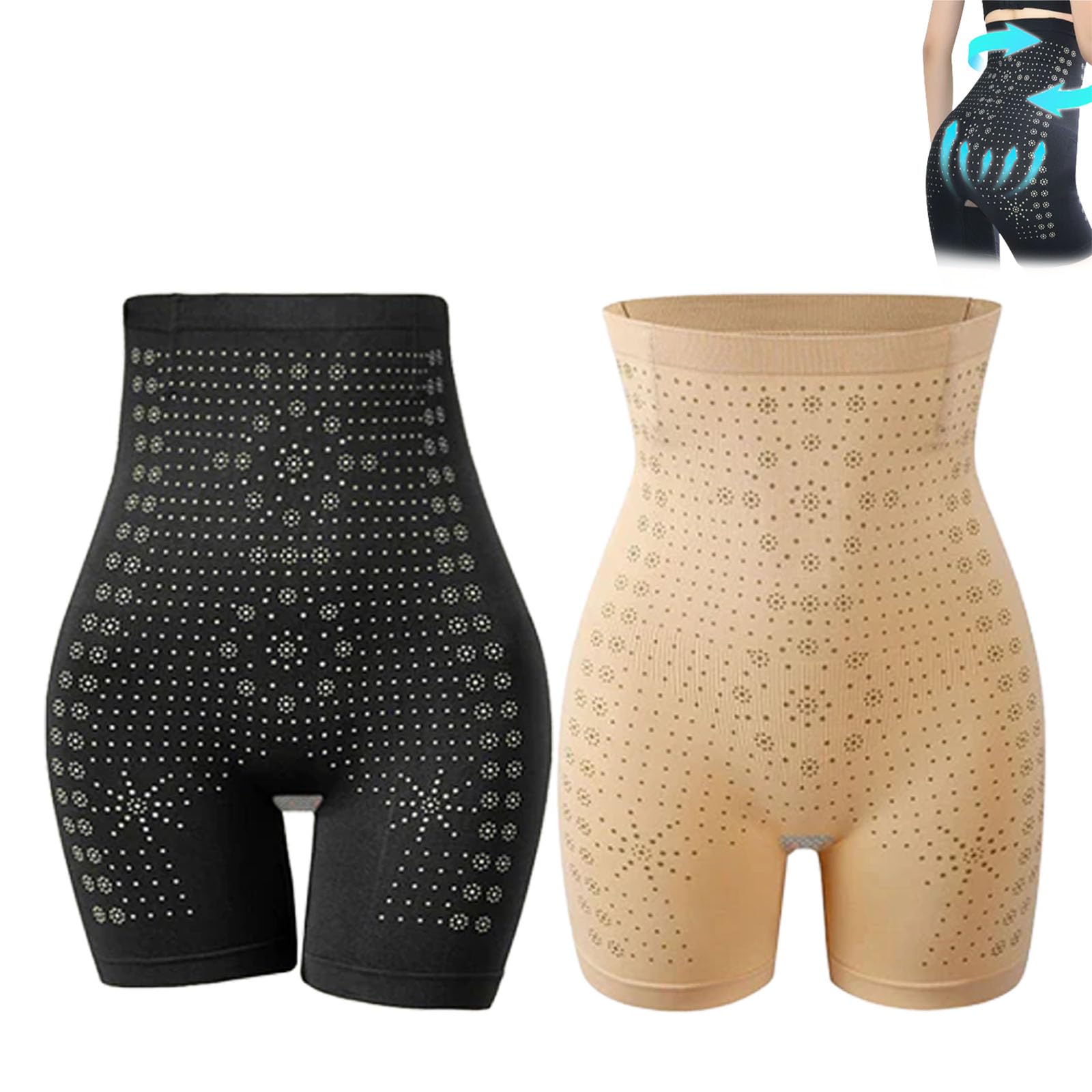 Pimaup CC Ice Silk Ion Fiber Repair Shaping Shorts, Positivesy PEARLMOON Ice Silk Ion Fiber Repair Shaping Shorts