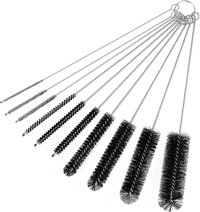 CiaraQ Bottle Cleaning Brushes, 9.8 Inch Nylon Tube Brush