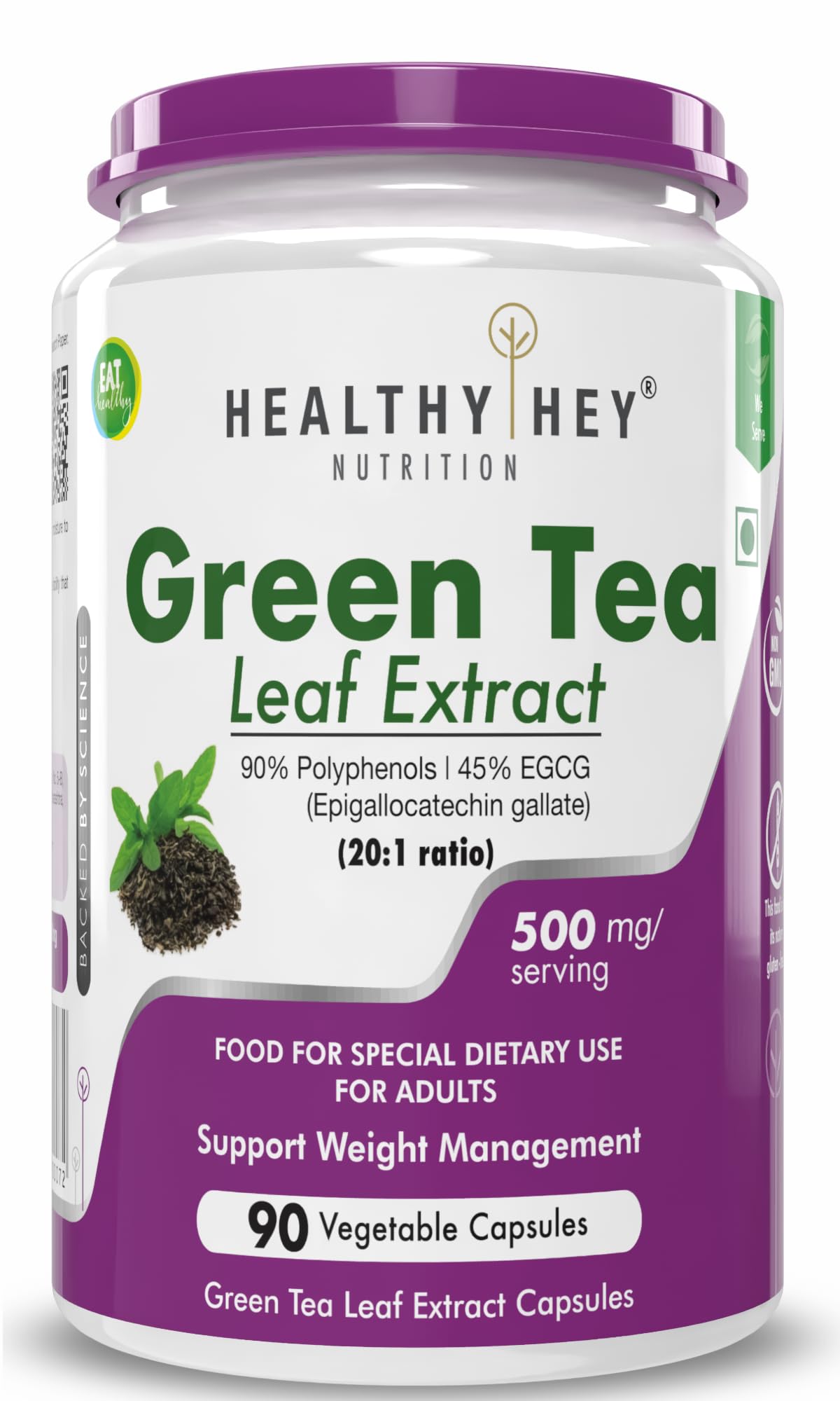See full amazon price history chart for HealthyHey Nutrition Green Tea Extract - 90% Polyphenols & 45% EGCG - 20:1 ratio -90 Veg. Capsules HealthyHey Nutrition Green Tea Extract - 90% Polyphenols & 45% EGCG - 20:1 ratio -90 Veg. Capsules (B0784NNB3R) Amazon Price History, Amazon Price Tracker